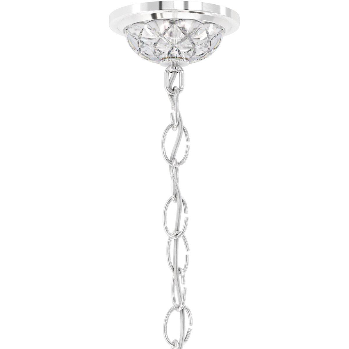 Sterling 12 Light Silver Chandelier Ceiling Light in Spectra, Polished Silver