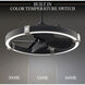Beyond Atomic 23 inch Black-Brushed Nickel with Matte Black Blades Fandelier, Smart