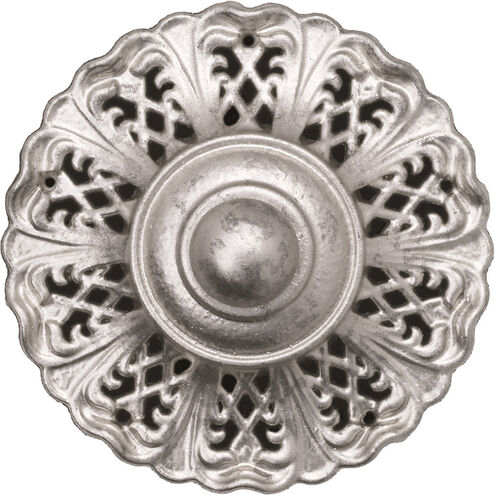 La Scala 2 Light 6 inch Antique Silver Wall Sconce Wall Light in Spectra