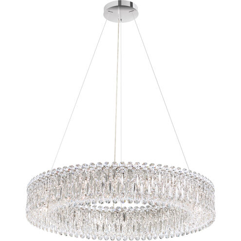 Sarella 18 Light 36 inch Antique Silver Pendant Ceiling Light in Swarovski