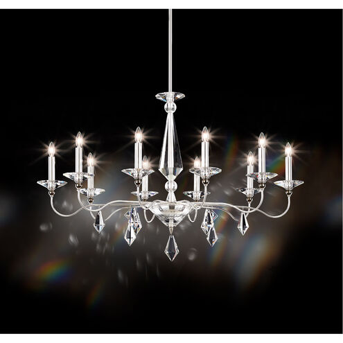 Jasmine 10 Light 25 inch Silver Chandelier Ceiling Light