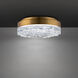Beyond Bramble LED 11.88 inch Aged Brass Flush Mount Ceiling Light