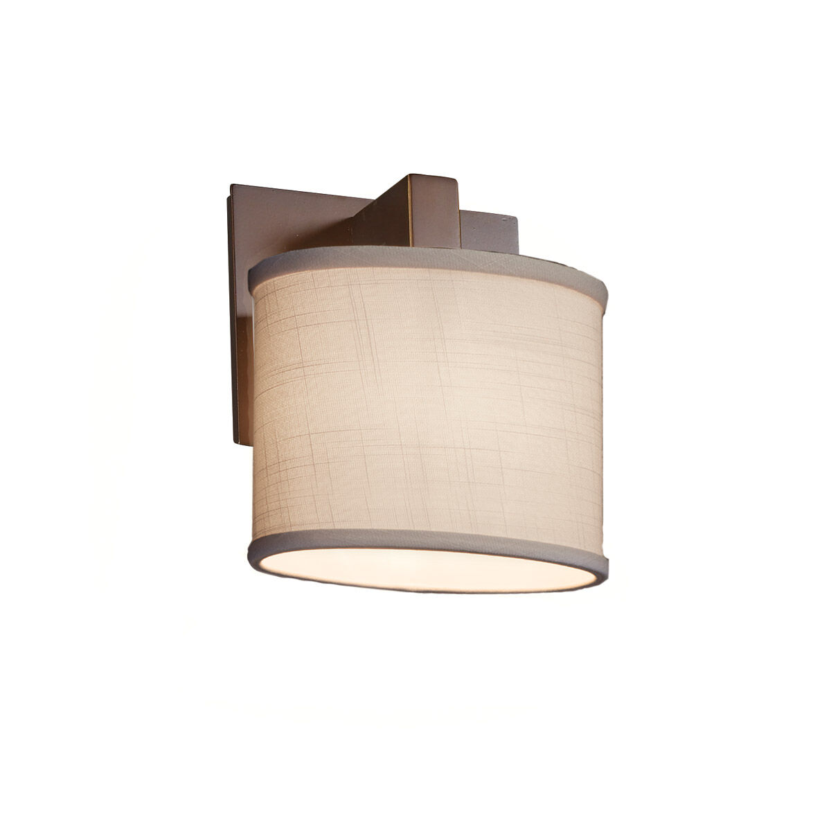 Textile LED 6.5 inch Dark Bronze ADA Wall Sconce Wall Light