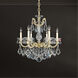 La Scala 6 Light 23 inch Antique Silver Chandelier Ceiling Light in Antique Silver Cast