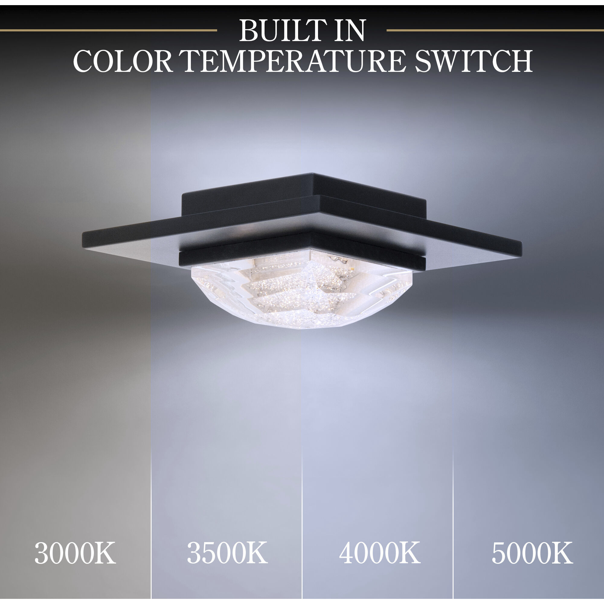 Beyond Promenade LED 9 inch Black Flush Mount Ceiling Light