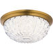 Genoa LED 12 inch Aged Brass Flush Mount Ceiling Light, Schonbek Signature