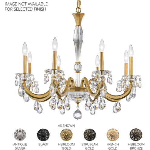 San Marco 8 Light 32.3 inch Black Chandelier Ceiling Light, Schonbek Signature