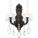 La Scala 2 Light 6.5 inch Heirloom Bronze Wall Sconce Wall Light in Heirloom Bronze Cast