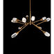 Beyond Synapse LED 31.5 inch Aged Brass Chandelier Ceiling Light, Beyond