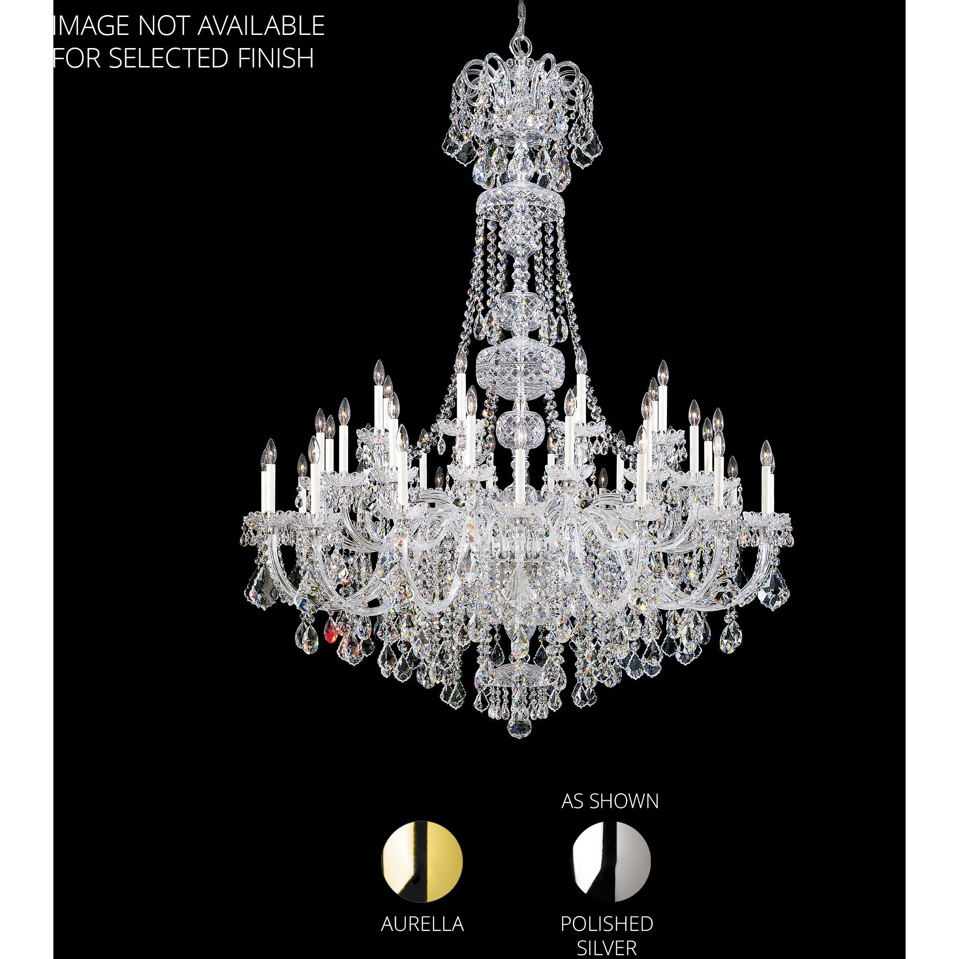 Olde World 45 Light Aurelia Chandelier Ceiling Light in Heritage