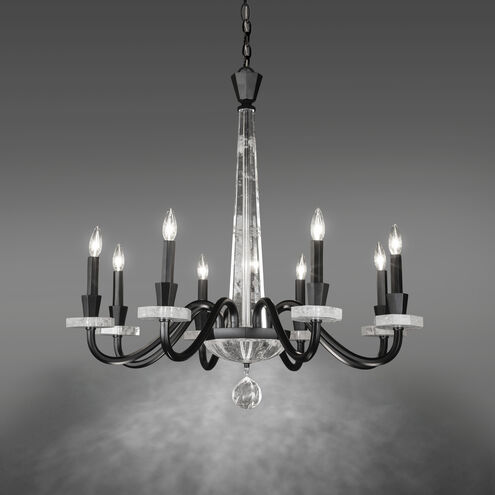 Amadeus 8 Light 34 inch Black Chandelier Ceiling Light, Schonbek Signature