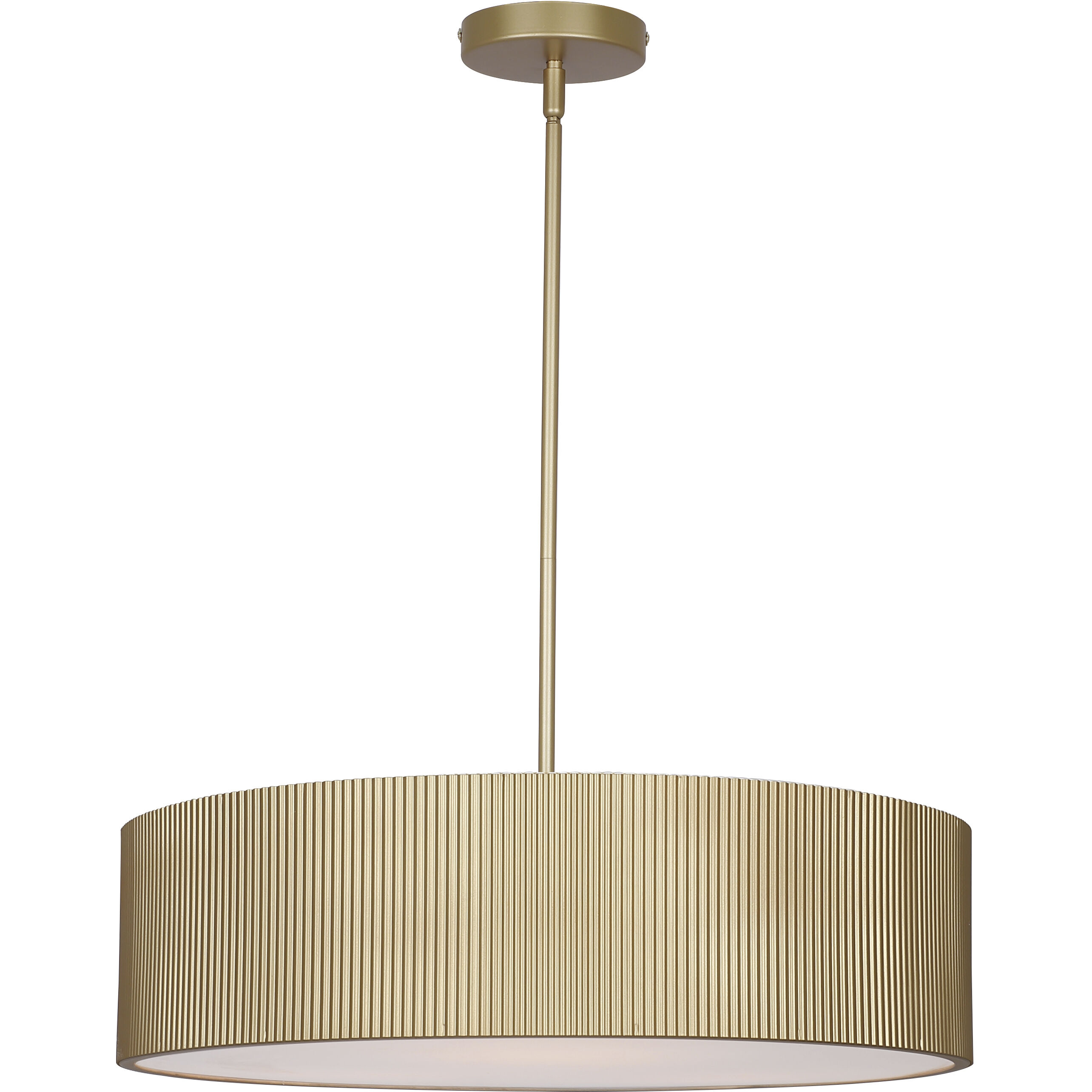 Scarlett 3 Light 22 inch Gold Chandelier Ceiling Light
