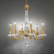 Amadeus 6 Light 27 inch Heirloom Gold Chandelier Ceiling Light, Schonbek Signature