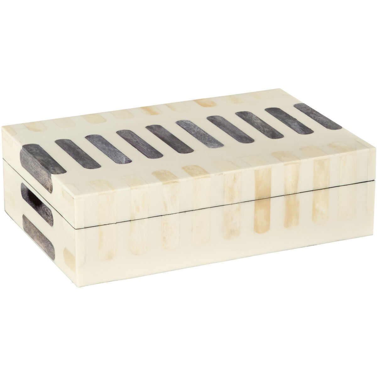Manscala Grey and Ivory Container, Large