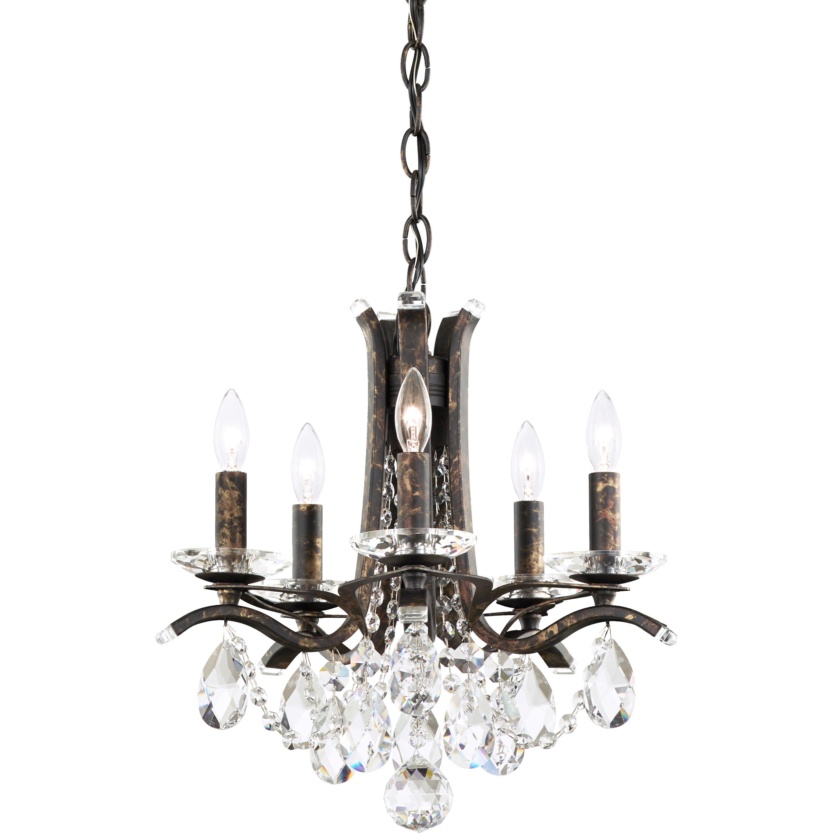 Vesca 5 Light Heirloom Bronze Chandelier Ceiling Light in Radiance
