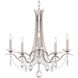 Vesca 5 Light 29 inch Antique Silver Chandelier Ceiling Light