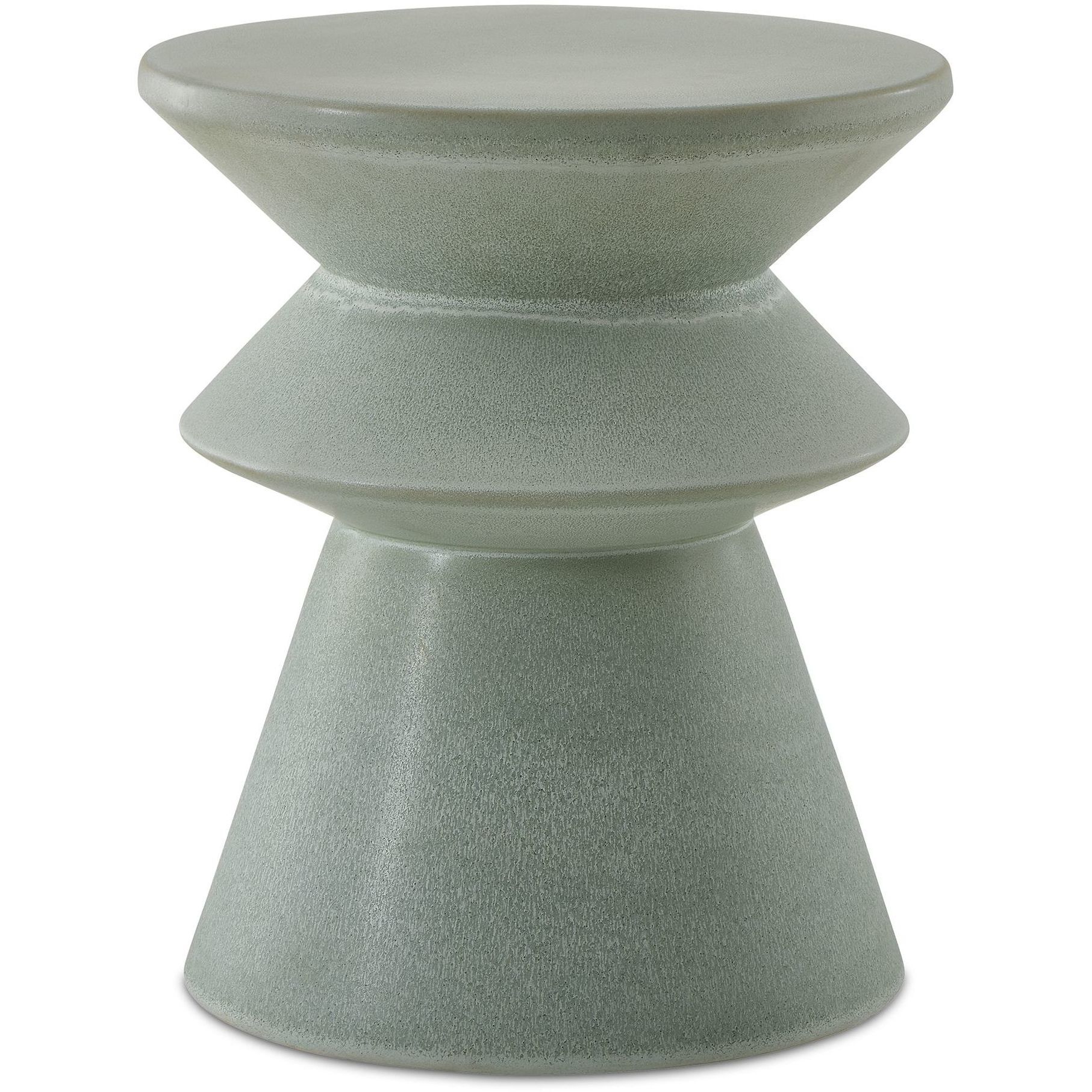 Imogene 17.38 inch Light Seafoam Glaze Garden Stool