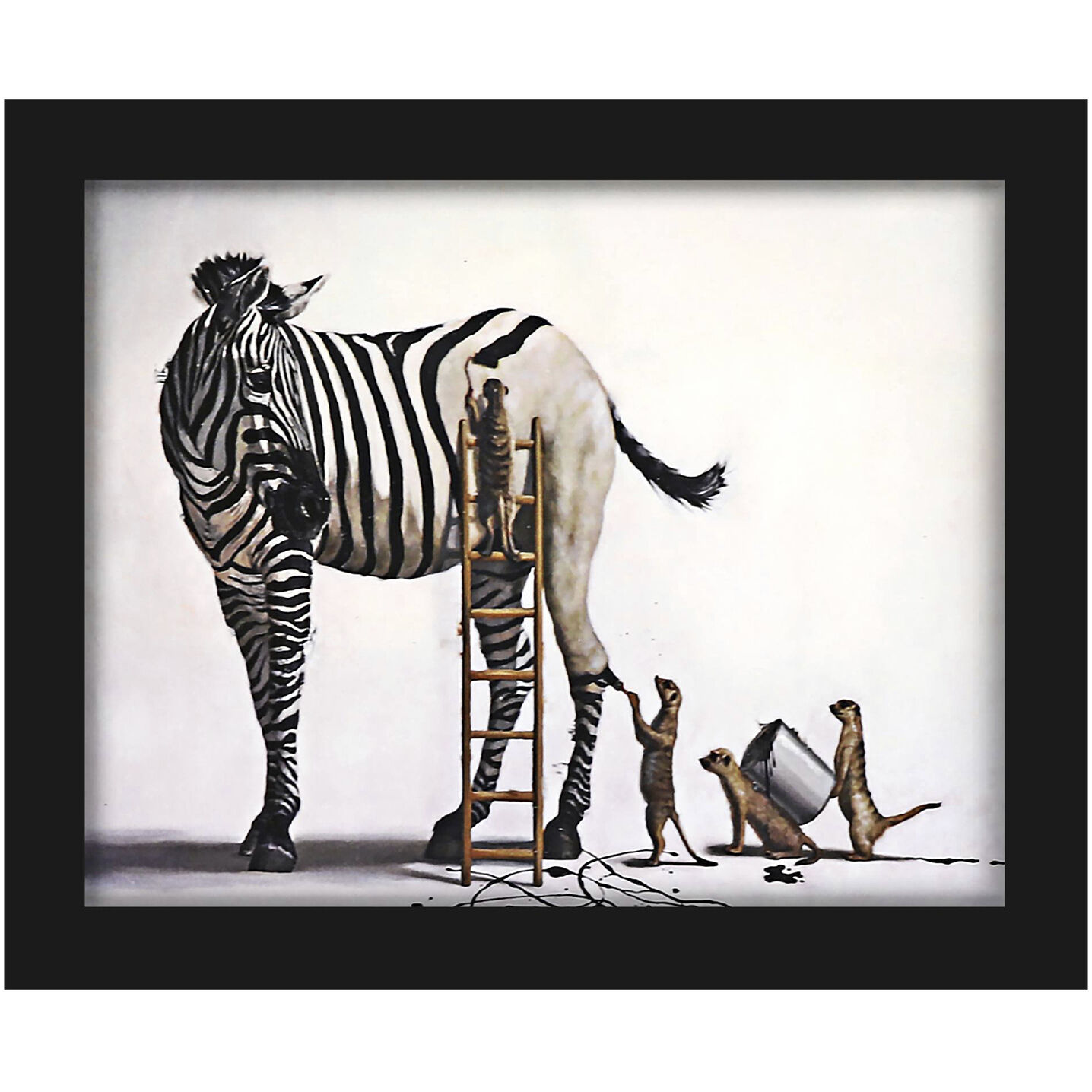 Animals 11 X 9 inch Non-Glass Framed Art, Propac