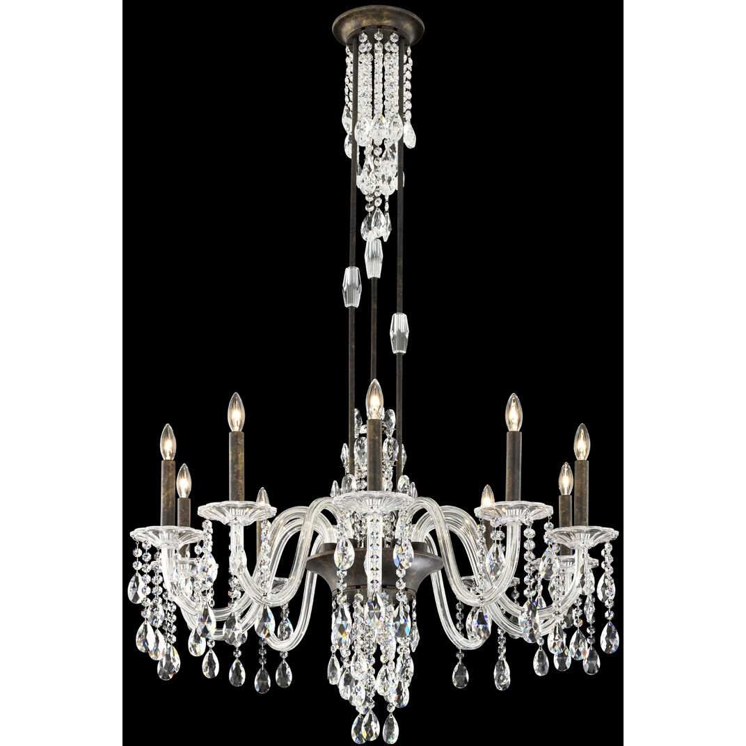 Signature Rainier 10 Light 33 inch Heirloom Gold Chandelier Ceiling Light