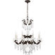 La Scala 8 Light 25 inch Heirloom Bronze Chandelier Ceiling Light in Heritage, Heirloom Bronze Cast