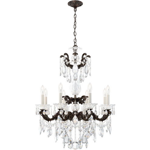 La Scala 8 Light 25 inch Heirloom Bronze Chandelier Ceiling Light in Heritage, Heirloom Bronze Cast
