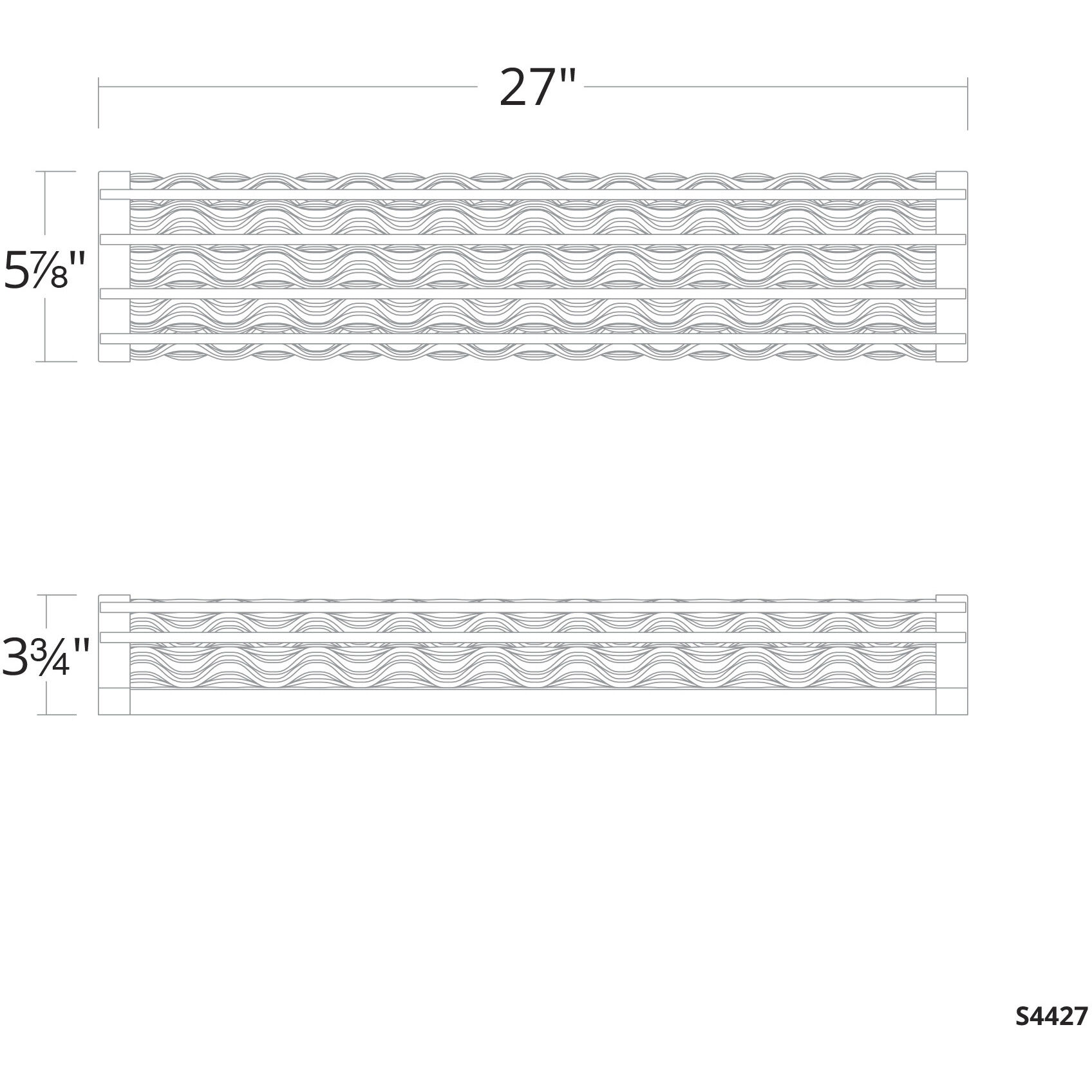Fortress LED 27 inch Aged Brass Bath Vanity & Wall Light in Optic, Schonbek Signature