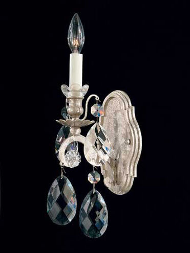 Renaissance 1 Light 5.5 inch Antique Silver Wall Sconce Wall Light in Heritage