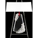 Forever Flora 31.6 inch 7.00 watt Polished Chrome Table Lamp Portable Light in Red Rope, Red Rope