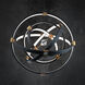 Atomic LED 36.44 inch Black and Aged Brass Pendant Ceiling Light in Black-Aged Brass, Beyond