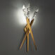 Beyond Solitude LED 5.4 inch Aged Brass Wall Sconce Wall Light, Beyond