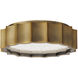 Signature Tarte LED 11.75 inch Aged Brass Flush Mount Ceiling Light