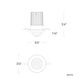Beyond Vega Integrated LED Polished Chrome Recessed Light, New Construction or Remodel