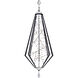 Forever Eternity LED 65 inch Black Pendant Ceiling Light in Clear Radiance Crystal and Gold Pearl