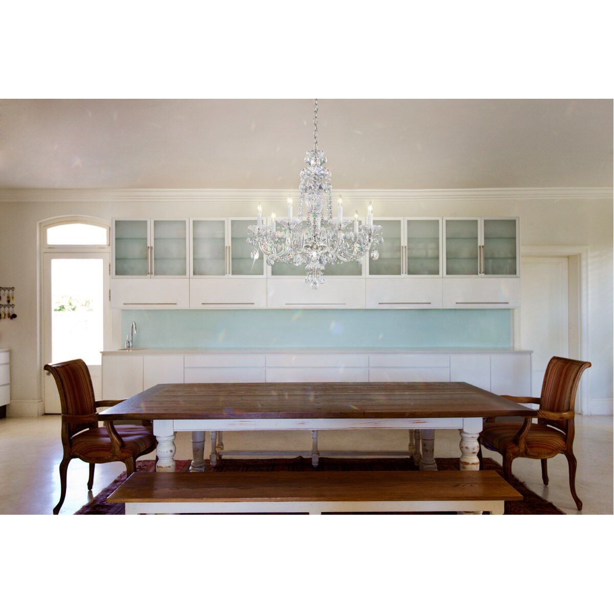 Sterling 7 Light 25 inch Polished Silver Chandelier Ceiling Light in Heritage