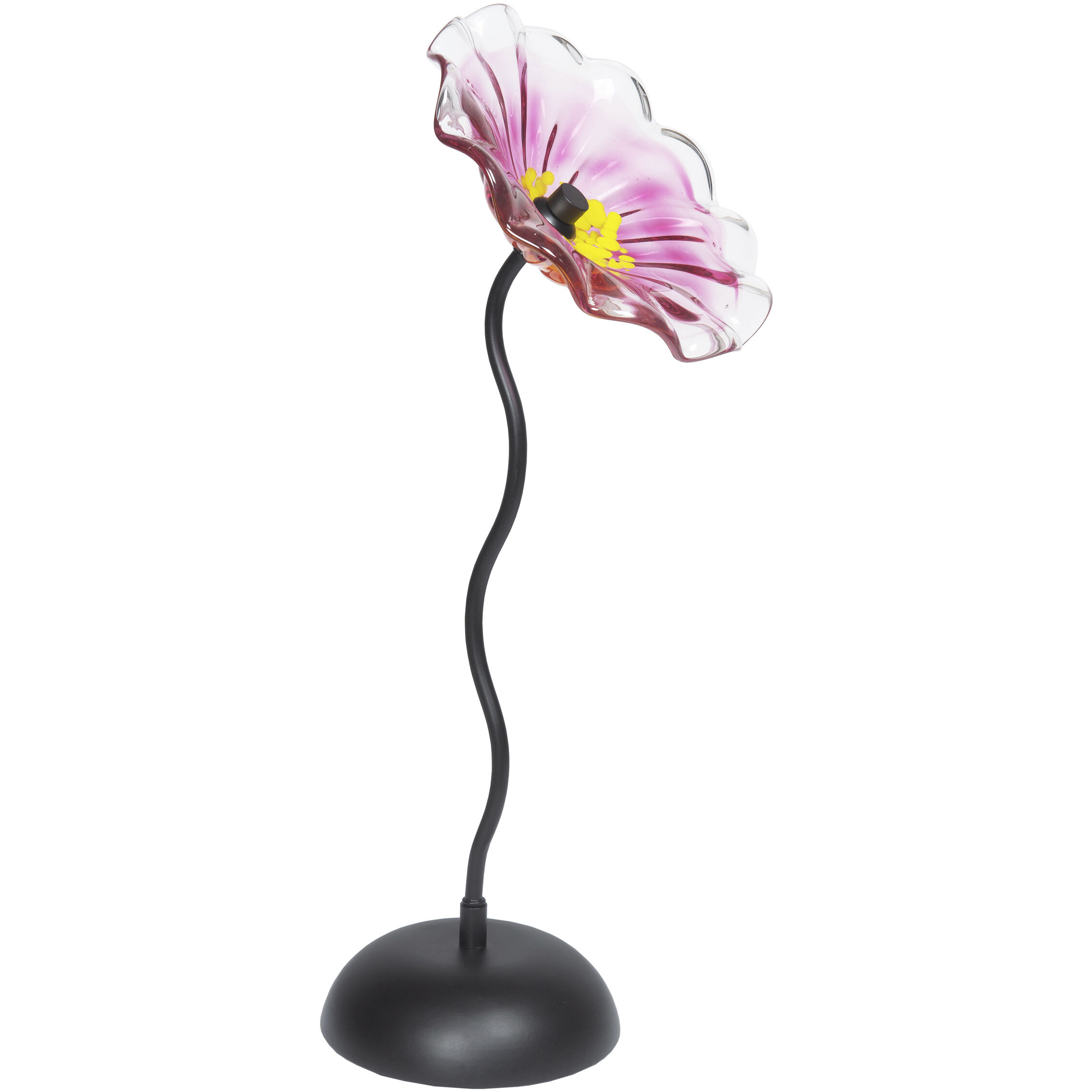 Fiore Pink Art Glass Sculpture