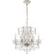 Century 8 Light 24 inch Antique Silver Chandelier Ceiling Light