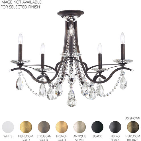 Vesca 5 Light Heirloom Gold Semi-Flush Mount Ceiling Light in Radiance