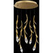 Signature Secret Garden LED 17 inch French Gold Multi-Light Pendant Ceiling Light