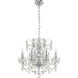 Century 8 Light 24 inch Polished Silver Chandelier Ceiling Light
