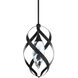 Beyond Solan LED 9.9 inch Black Mini Pendant Ceiling Light, Beyond