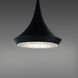 Verita LED 18 inch Black Pendant Ceiling Light, Schonbek Signature