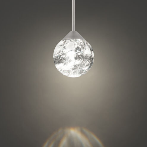 Quest LED 7.13 inch Brushed Nickel Mini Pendant Ceiling Light, Beyond