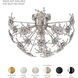 Esteracae 3 Light White Luster Semi-Flush Mount Ceiling Light in Radiance