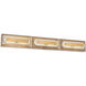 Beyond Soiree LED 27 inch Aged Brass Bath Vanity & Wall Light, Beyond