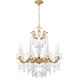 La Scala 8 Light 25 inch French Gold Chandelier Ceiling Light in Heritage, French Gold Cast