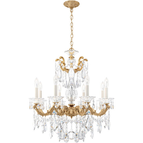 La Scala 8 Light 25 inch French Gold Chandelier Ceiling Light in Heritage, French Gold Cast