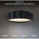 Signature Tarte LED 11.75 inch Black Flush Mount Ceiling Light