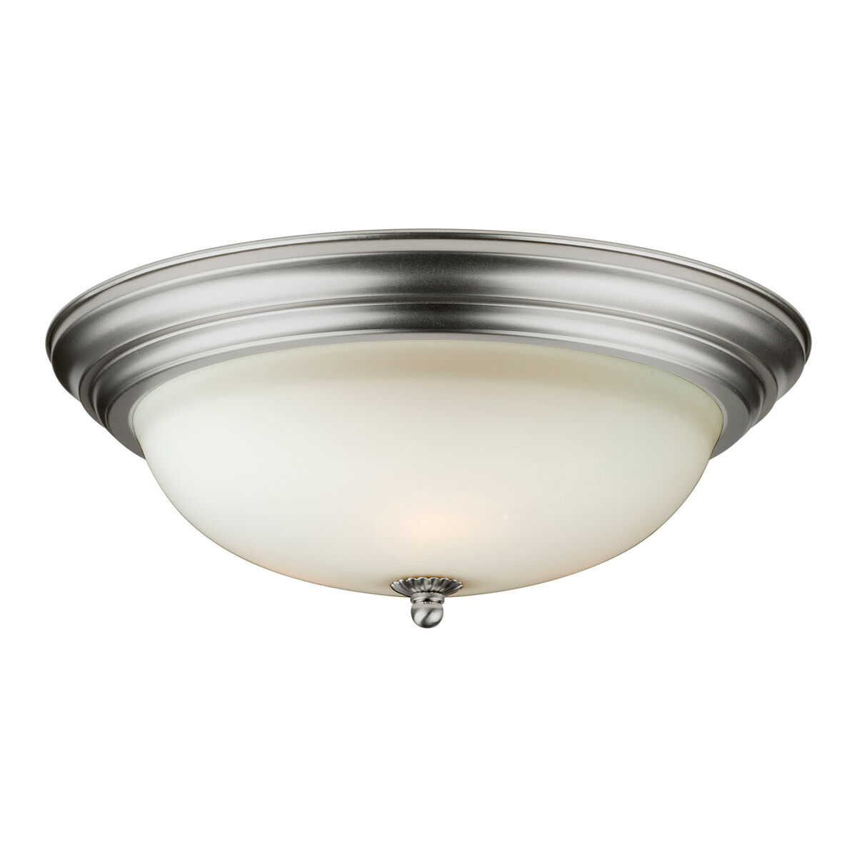 Signature 3 Light 16 inch Brushed Nickel Flush Mount Ceiling Light