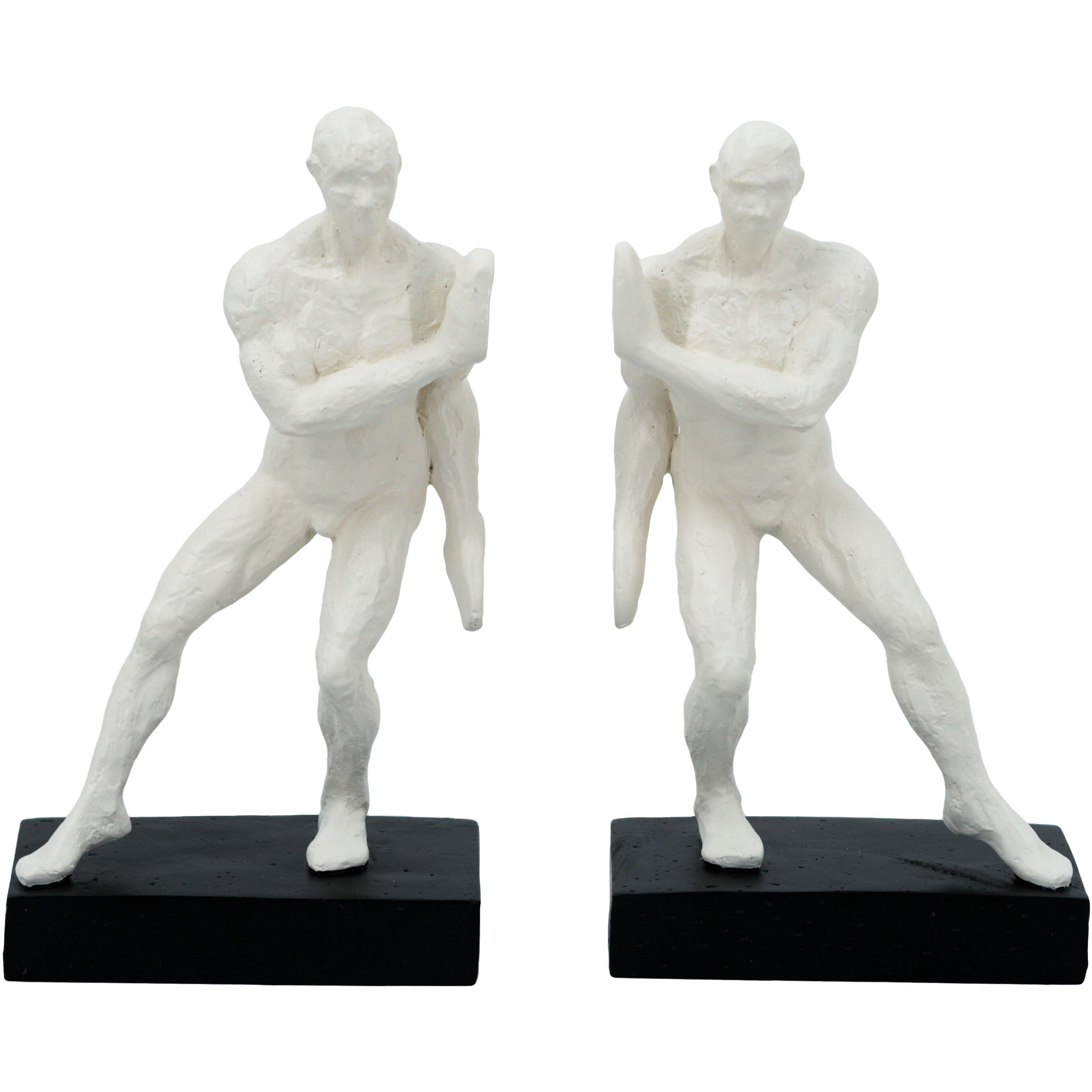 Anita White and Black Bookends