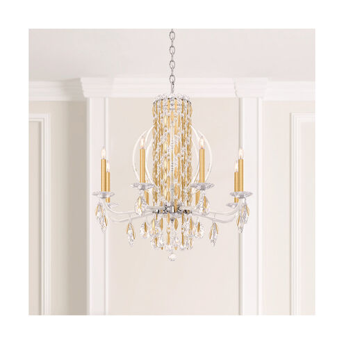 Sarella 8 Light 30 inch Stainless Steel Chandelier Ceiling Light in Spectra, Polished Stainless Steel